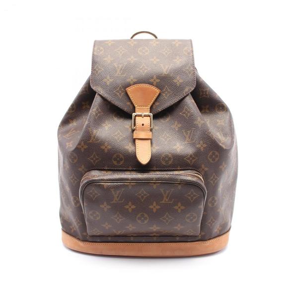 LOUIS VUITTON Brown Monogram Leather Backpack - Picture 1 of 11